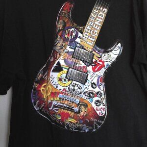 Rock & Roll Legends Taboo Men's Black T-Shirt Short Sleeve 100% Cotton EUC Sz XL